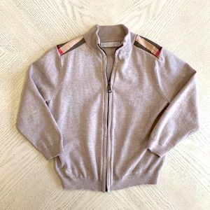 Burberry zip-up cardigan
